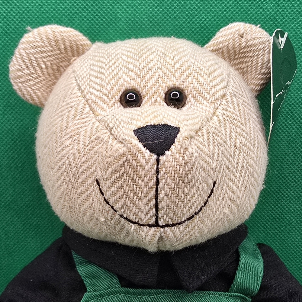 2016 Starbucks Plush Barista Bear 10" Stuffed Animal - Picture 2 of 6